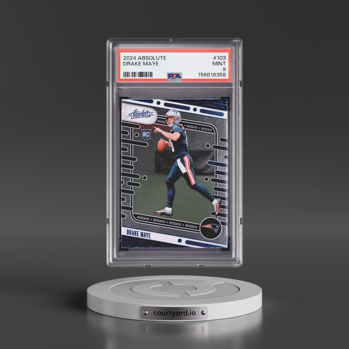 2024 Panini Absolute #103 Drake Maye (PSA 9 MINT)