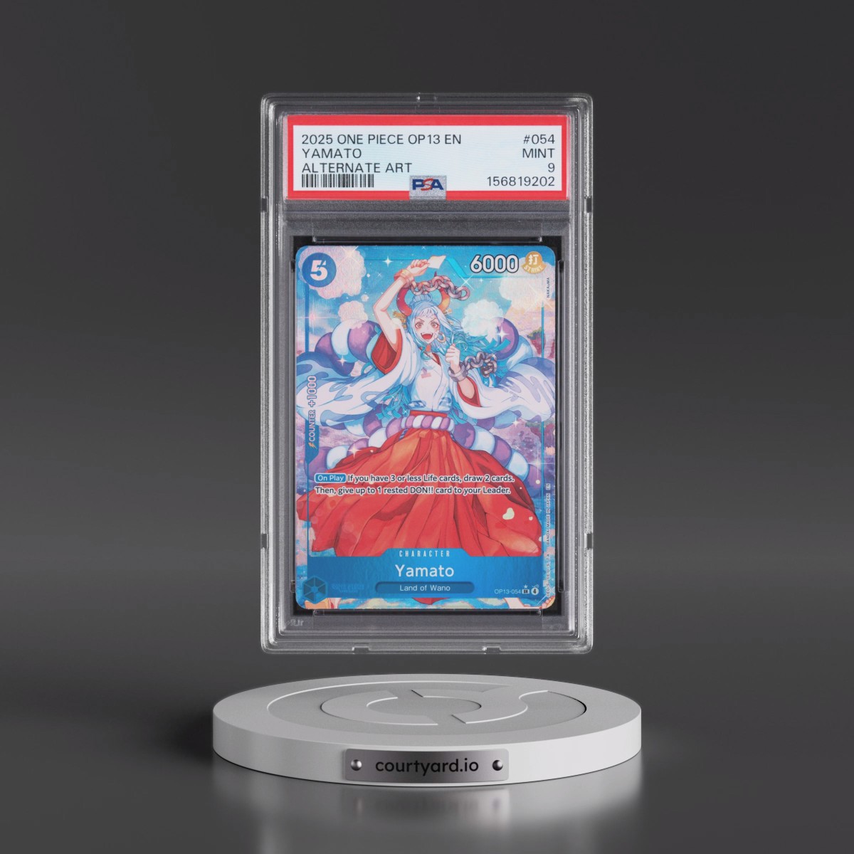 2025 One Piece OP13-Carrying on His Will #054 Yamato - Alternate Art (PSA 9 MINT)