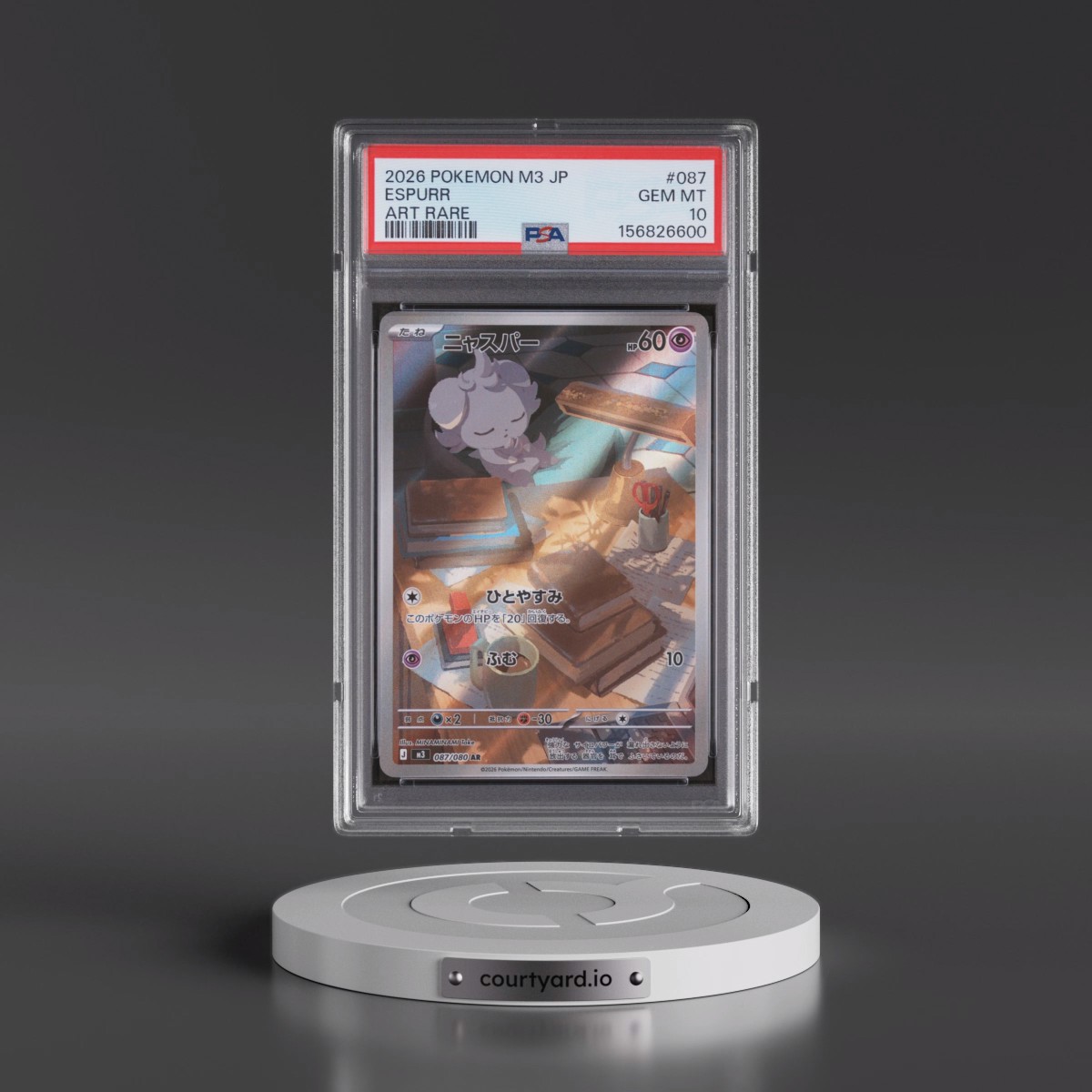 2026 Pokémon M3-Nullifying Zero #087 Espurr - Art Rare (PSA 10 GEM MINT)