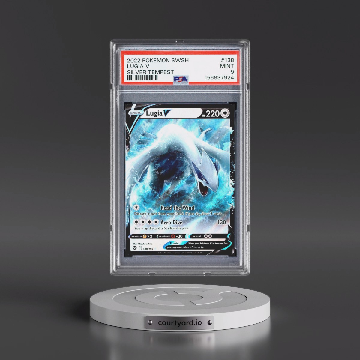 2022 Pokémon Sword & Shield Silver Tempest #138 Lugia V - Holo (PSA 9 MINT)