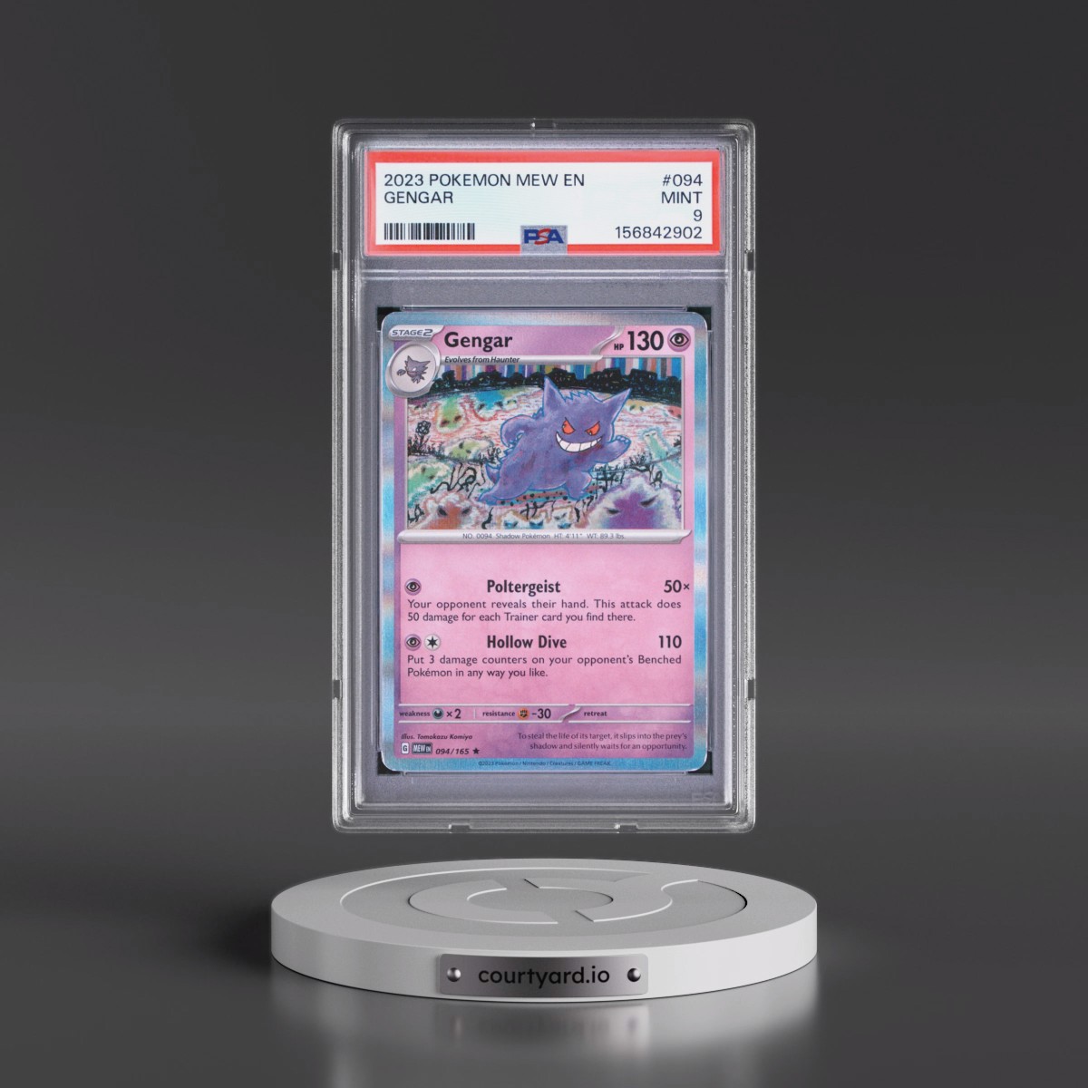 2023 Pokémon Mew EN-151 #094 Gengar (PSA 9 MINT)
