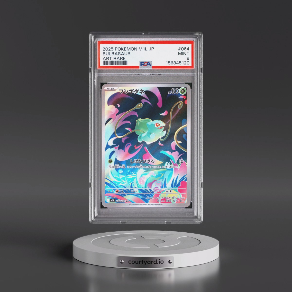 2025 Pokémon M1l-Mega Brave #064 Bulbasaur - Art Rare (PSA 9 MINT)