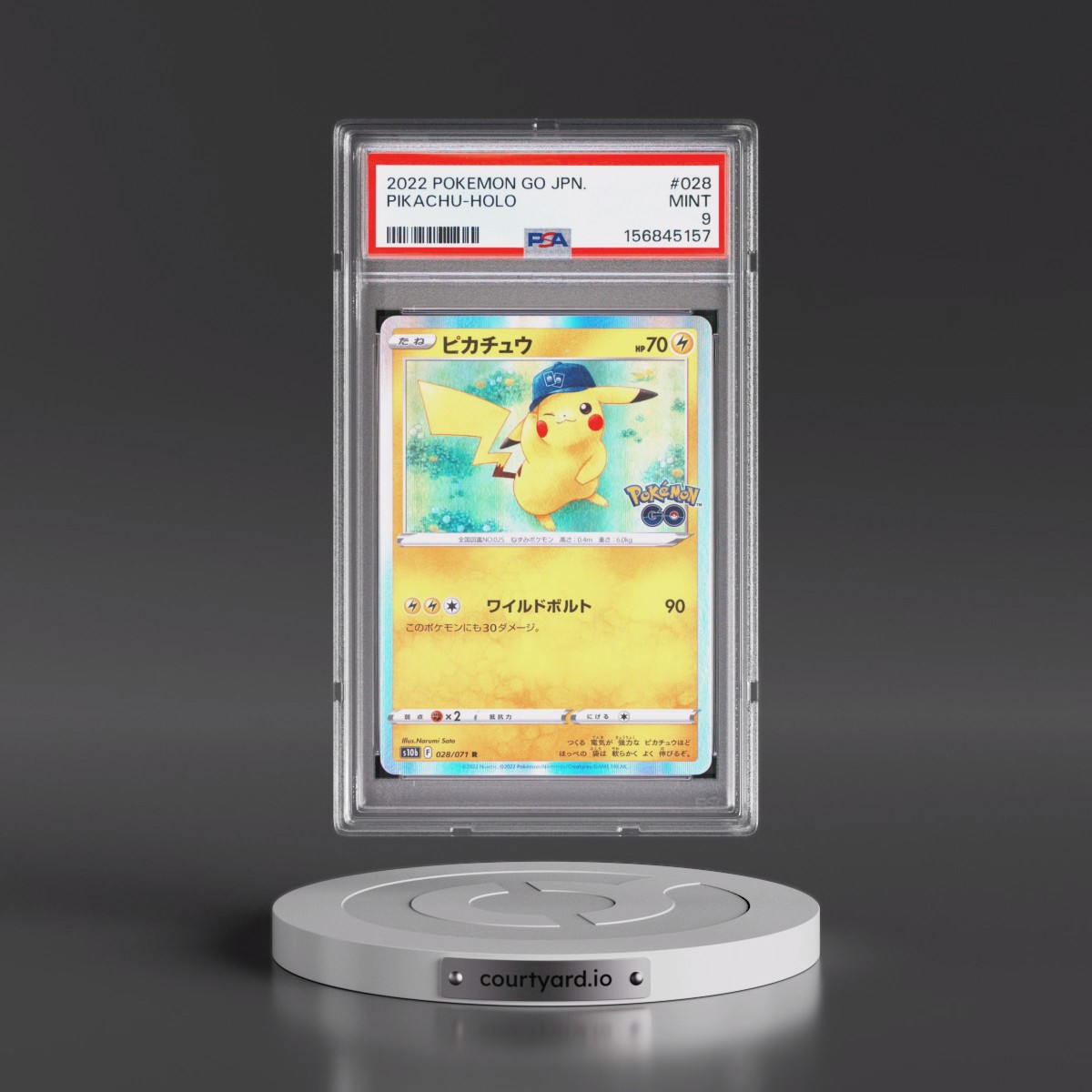 2022 Pokémon Go #028 Pikachu - Holo (PSA 9 MINT)