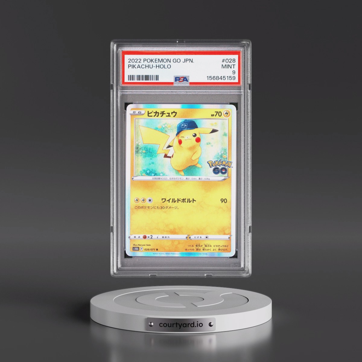 2022 Pokémon Go #028 Pikachu - Holo (PSA 9 MINT)