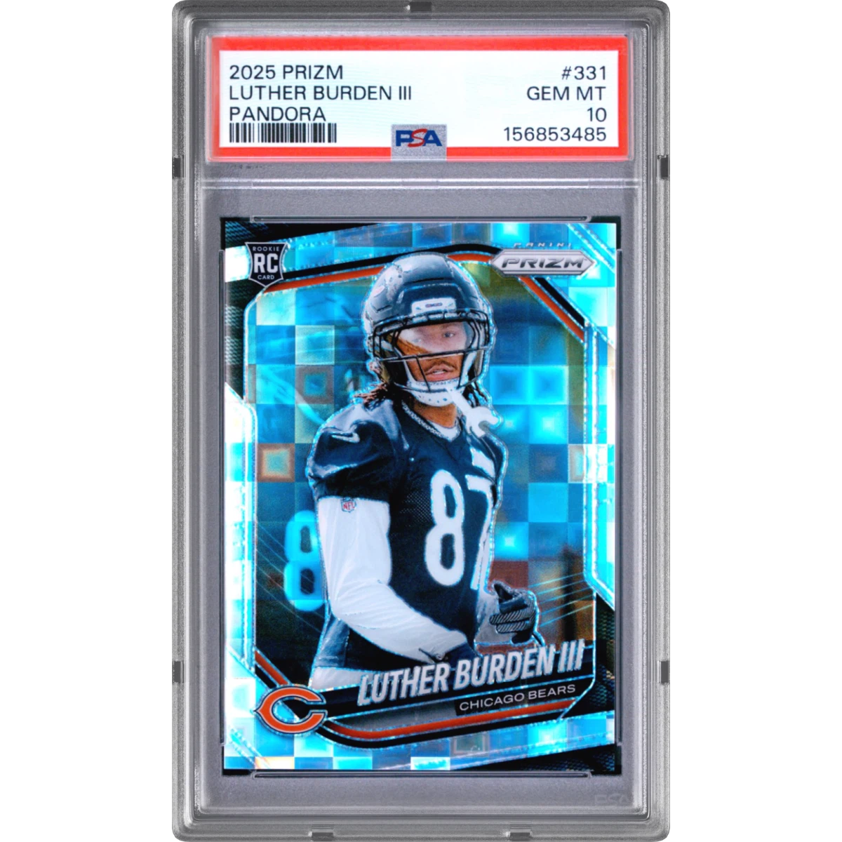 2025 Panini Prizm #331 Luther Burden III - Pandora, PSA 10