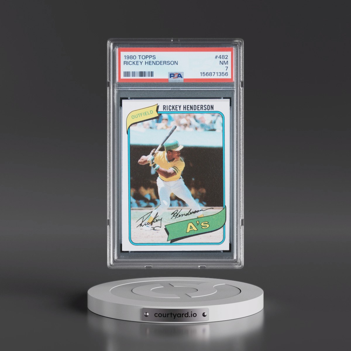 1980 Topps Rickey Henderson #482 PSA 7