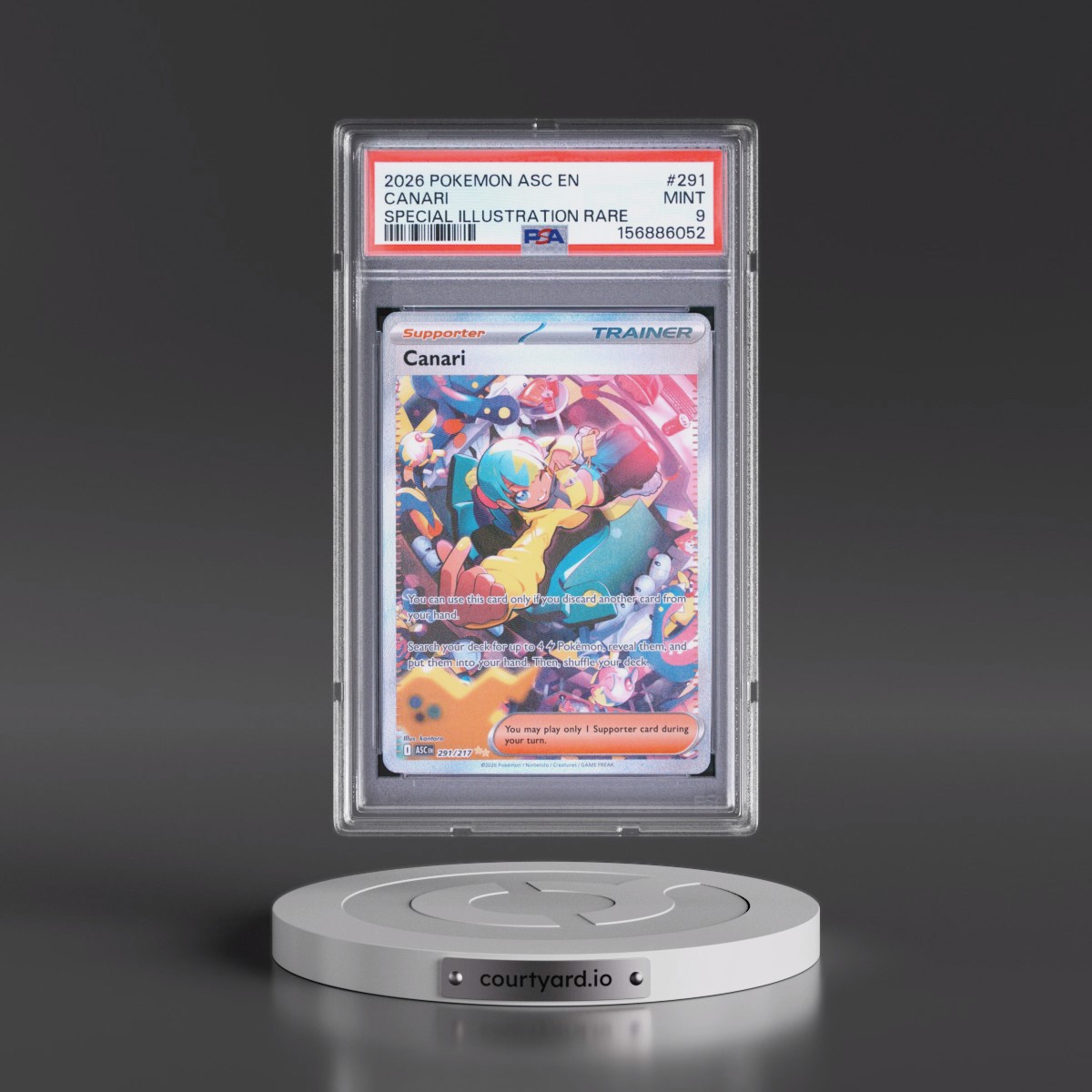 2026 Pokémon Asc EN-Ascended Heroes #291 Canari - Special Illustration Rare (PSA 9 MINT)