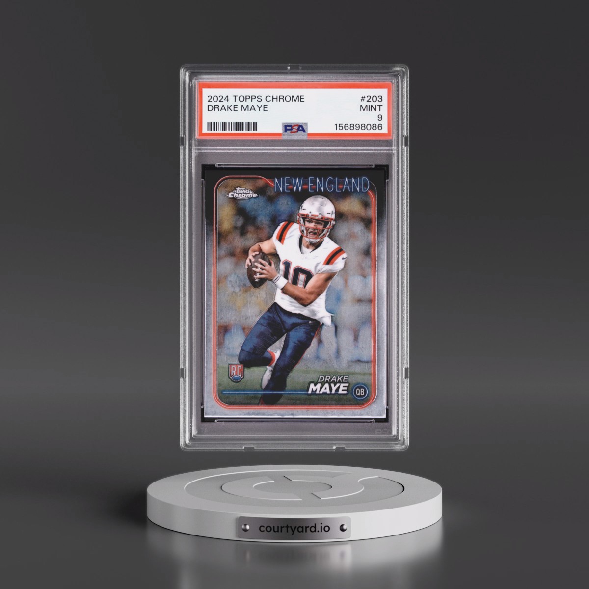 2024 Topps Chrome #203 Drake Maye (PSA 9 MINT)