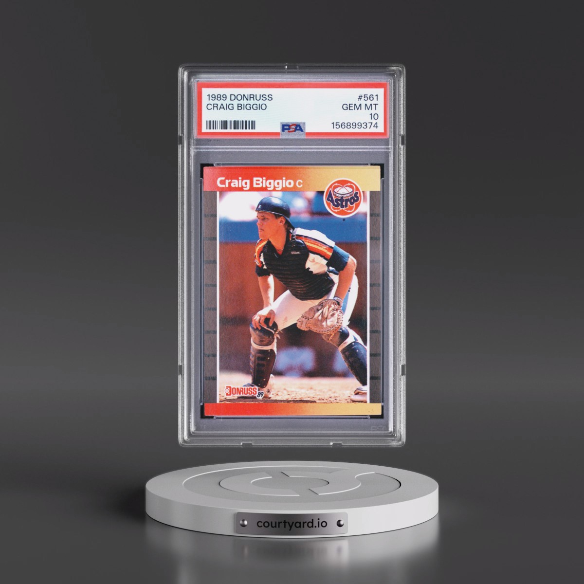 1989 Donruss #561 Craig Biggio (PSA 10 GEM MINT)