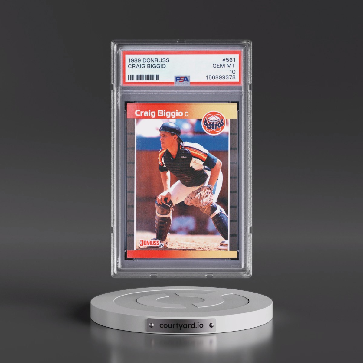 1989 Donruss #561 Craig Biggio (PSA 10 GEM MINT)