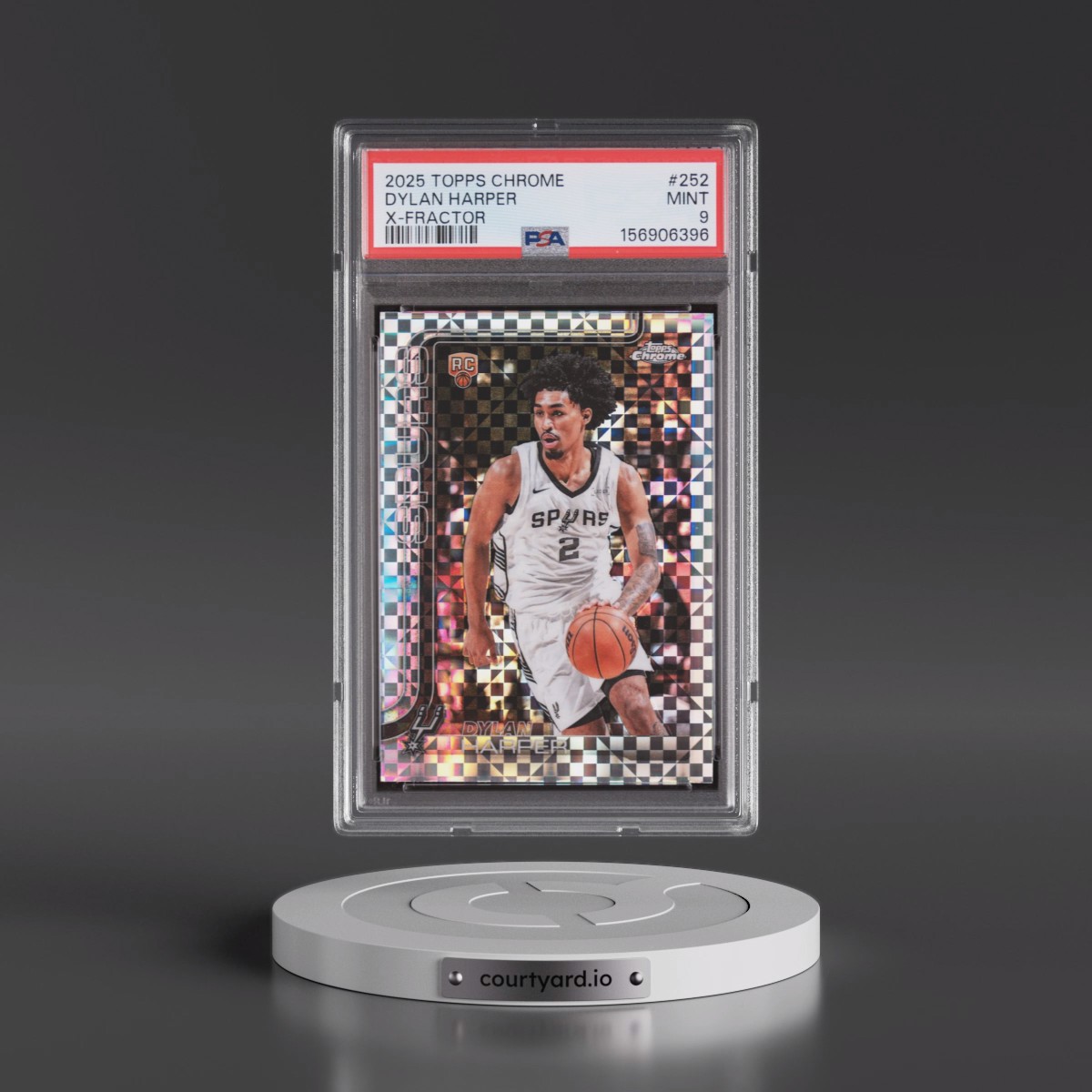 2025 Topps Chrome #252 Dylan Harper - X-Fractor (PSA 9 MINT)