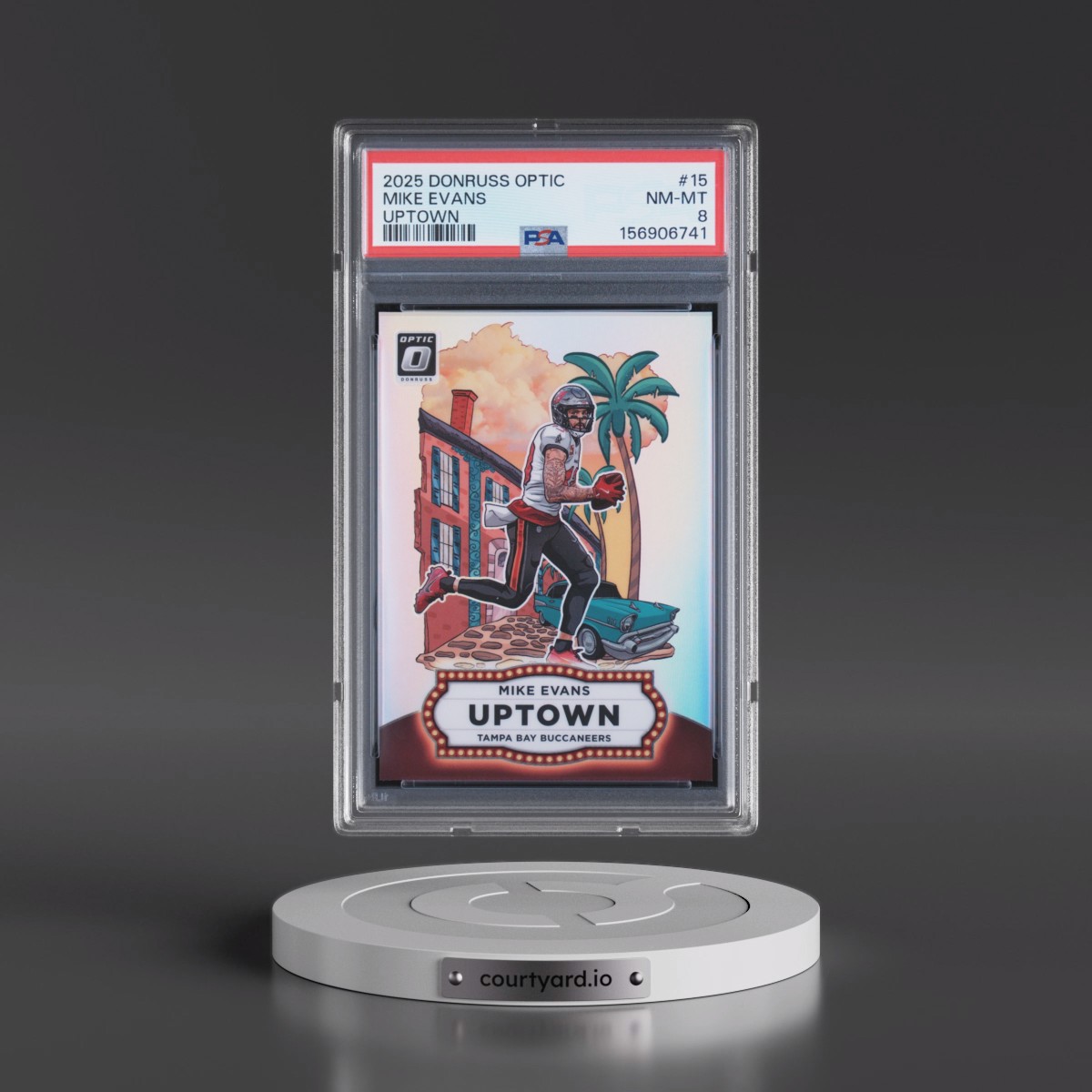 2025 Panini Donruss Optic Uptown Mike Evans #15 PSA 8