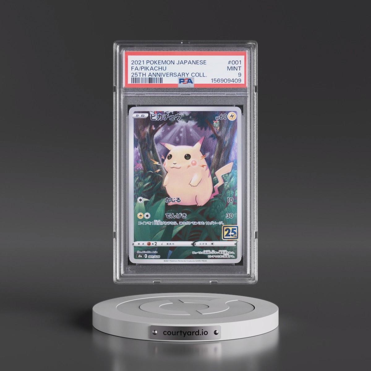 2021 Pokémon 25th Anniversary Collection #001 Pikachu - Full Art (PSA 9 MINT)
