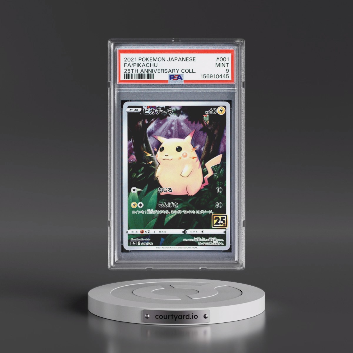 2021 Pokémon 25th Anniversary Collection #001 Pikachu - Full Art (PSA 9 MINT)