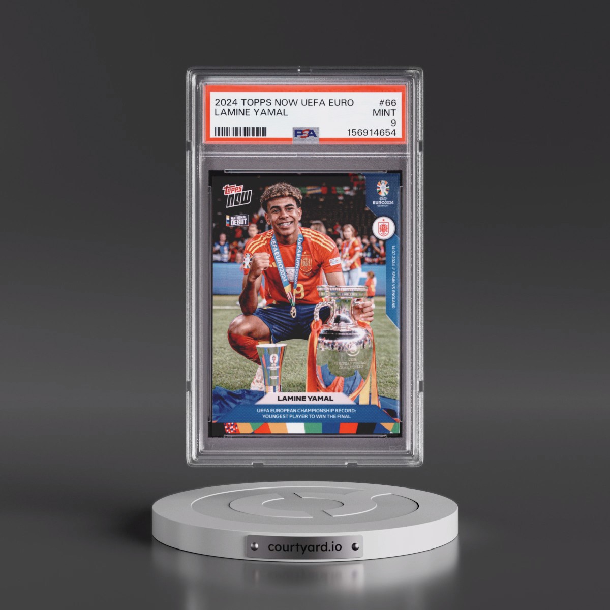 2024 Topps Now UEFA Euro #66 Lamine Yamal (PSA 9 MINT)