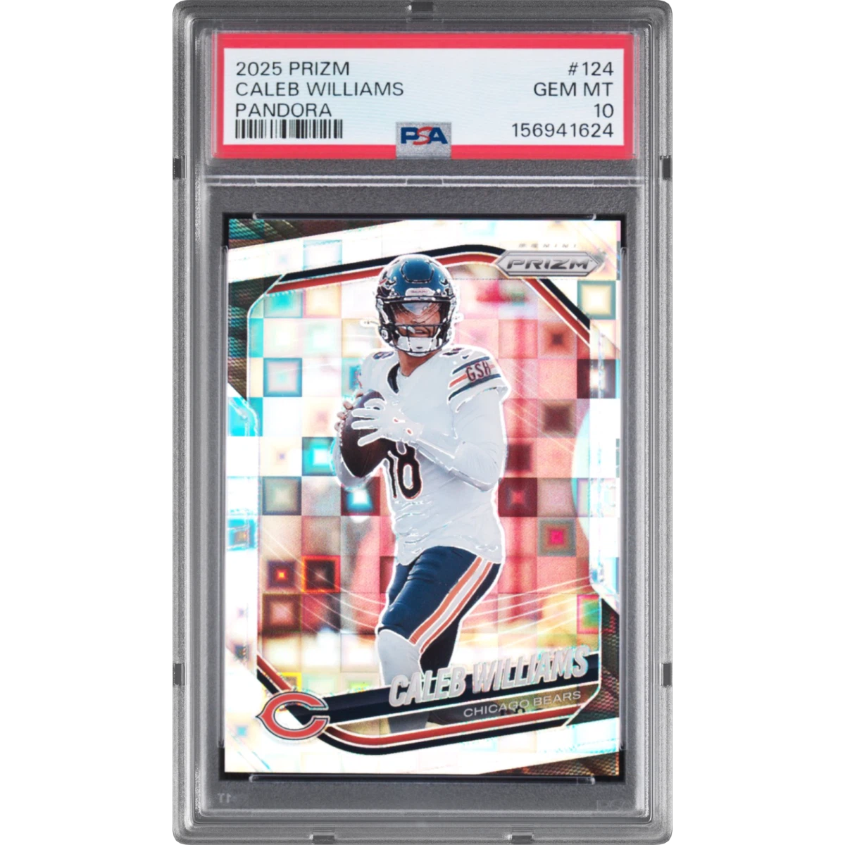 2025 Panini Prizm #124 Caleb Williams - Pandora (PSA 10 GEM MINT)