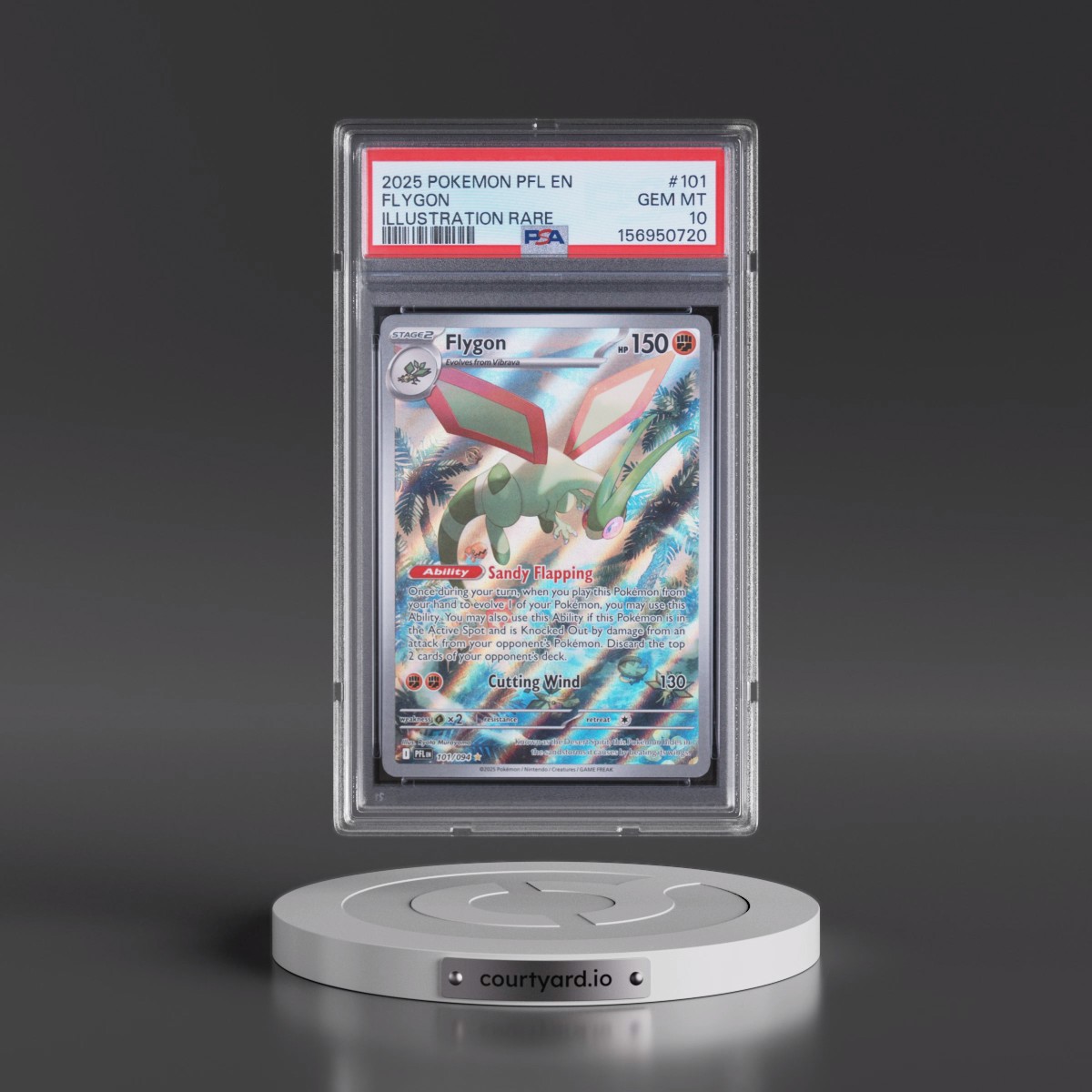 2025 Pokémon Pfl EN-Phantasmal Flames #101 Flygon - Illustration Rare (PSA 10 GEM MINT)