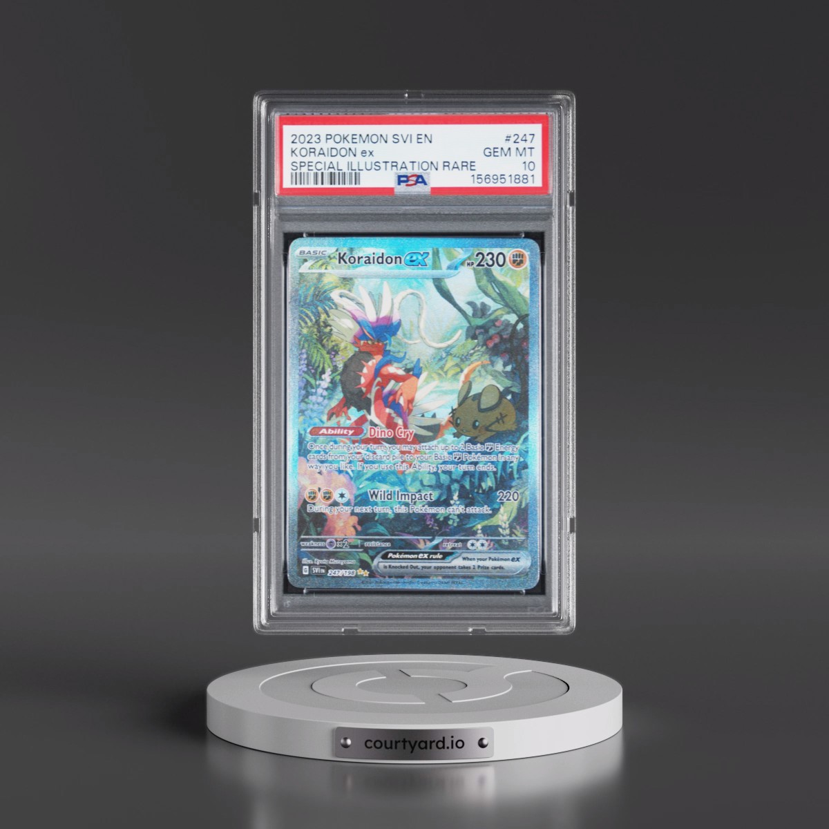 2023 Pokémon Svi EN-Scarlet & Violet #247 Koraidon EX - Holo Special Illustration Rare (PSA 10 GEM MINT)