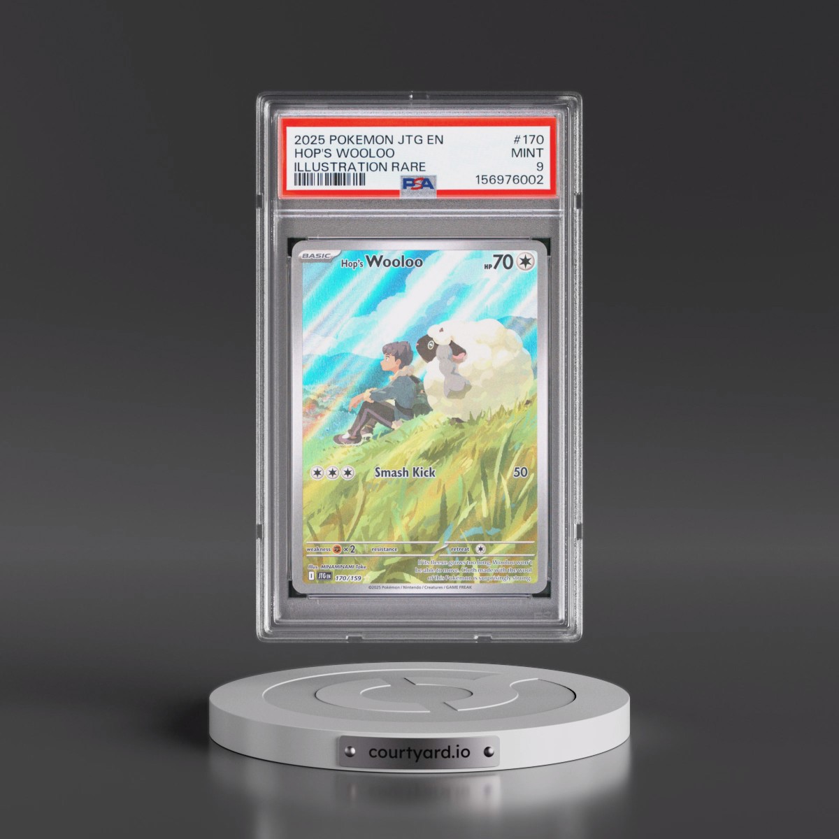 2025 Pokémon Jtg EN-Journey Together #170 Hop's Wooloo - Illustration Rare (PSA 9 MINT)