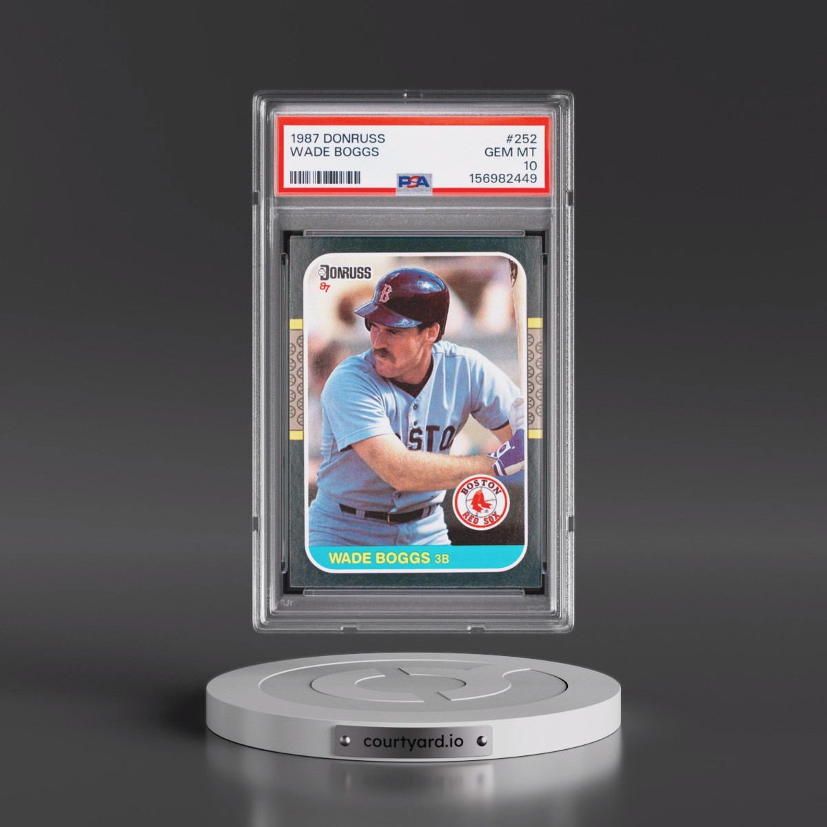 1987 Donruss #252 Wade Boggs (PSA 10 GEM MINT)