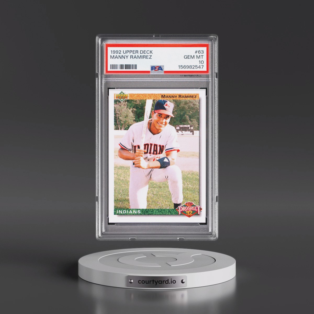 1992 Upper Deck #63 Manny Ramirez (PSA 10 GEM MINT)