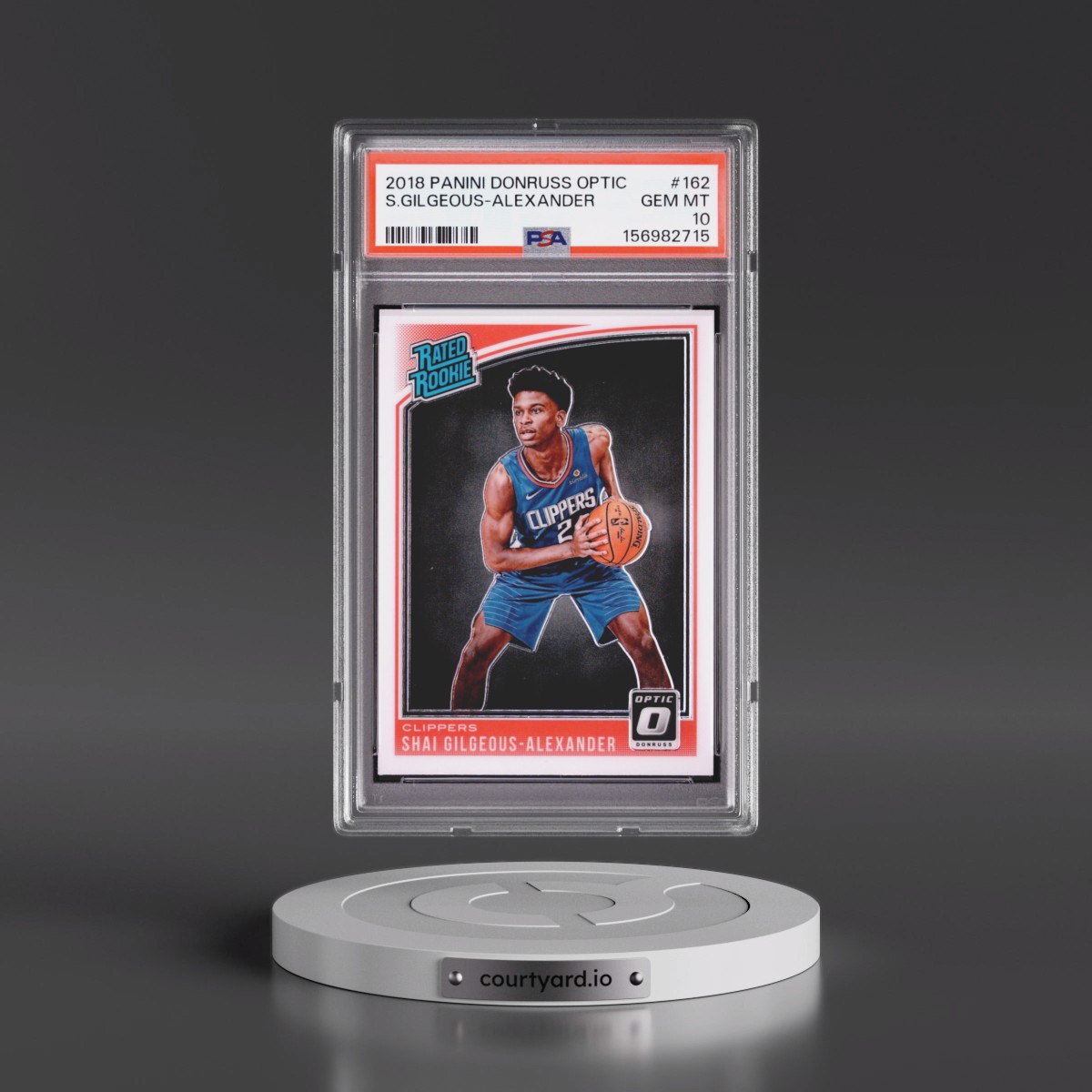 2018 Panini Donruss Optic #162 Shai Gilgeous-Alexander (PSA 10 GEM MINT)