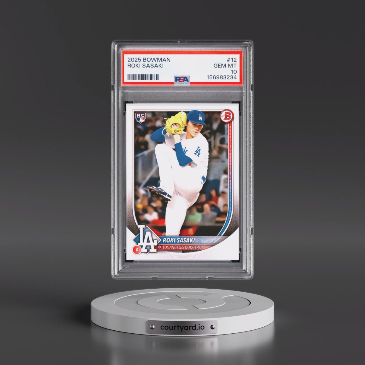 2025 Bowman #12 Roki Sasaki (PSA 10 GEM MINT)