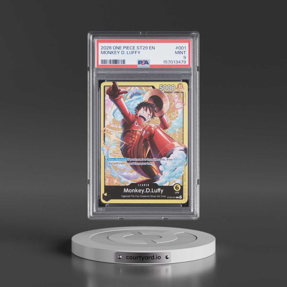 2026 One Piece Starter Deck ST29-Egghead #001 Monkey D. Luffy (PSA 9 MINT)