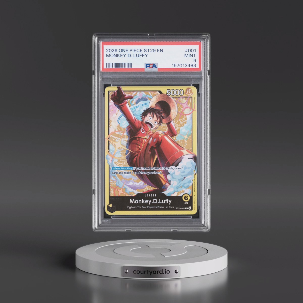 2026 One Piece Starter Deck ST29-Egghead #001 Monkey D. Luffy (PSA 9 MINT)