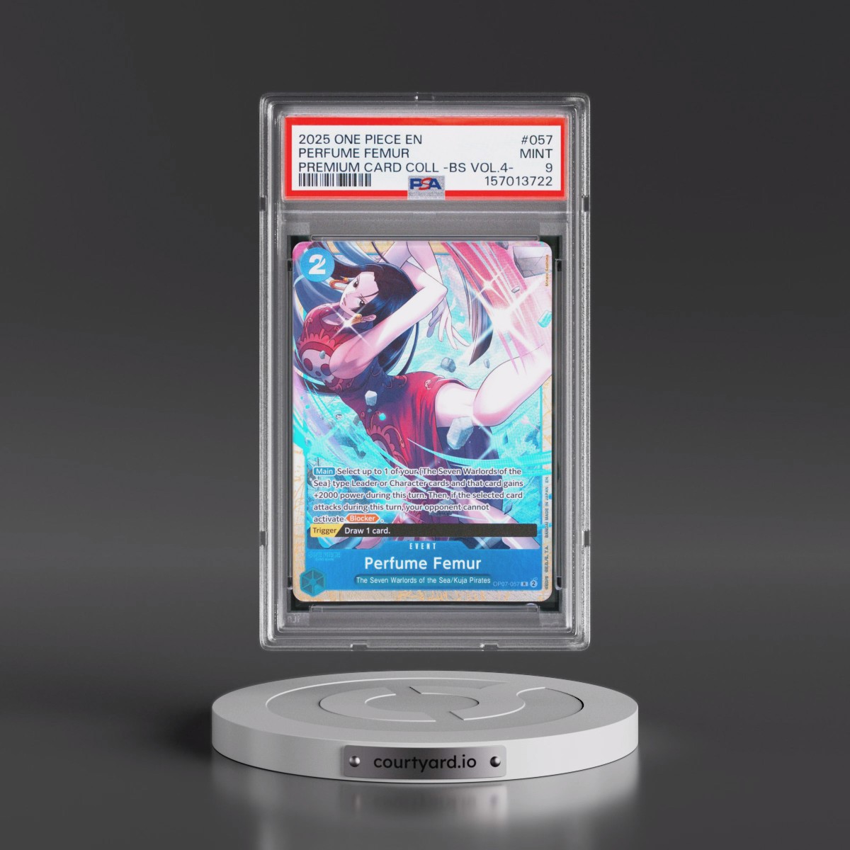 2025 One Piece Premium Card Collection -Best Selection Vol.4 #057 Perfume Femur (PSA 9 MINT)