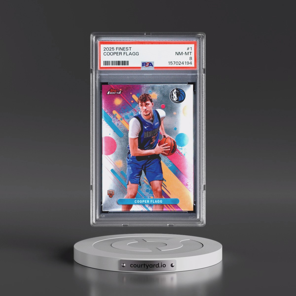 2025 Topps Finest #1 Cooper Flagg (PSA 8 NM-MT)