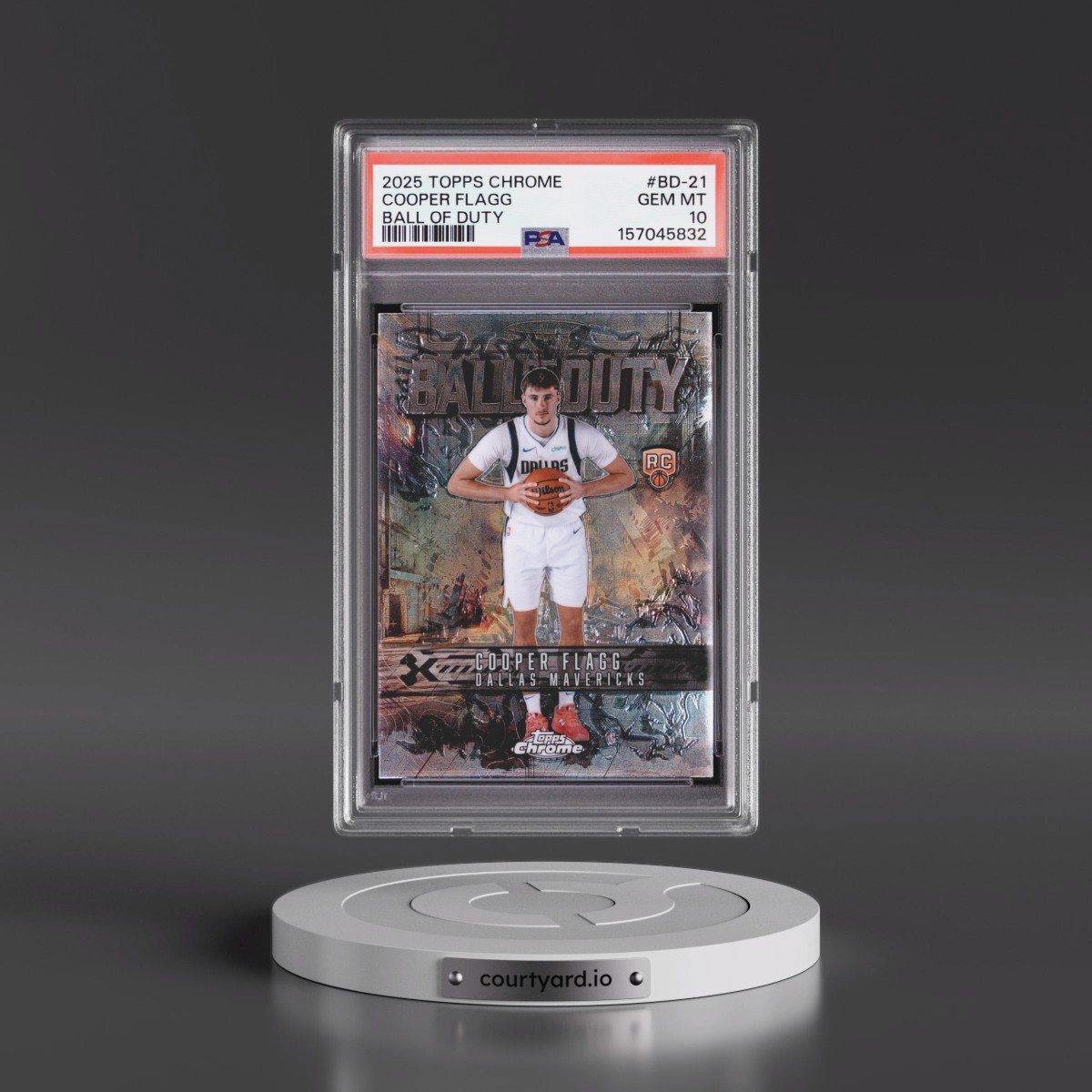 2025 Topps Chrome Ball of Duty #BD-21 Cooper Flagg (PSA 10 GEM MINT)