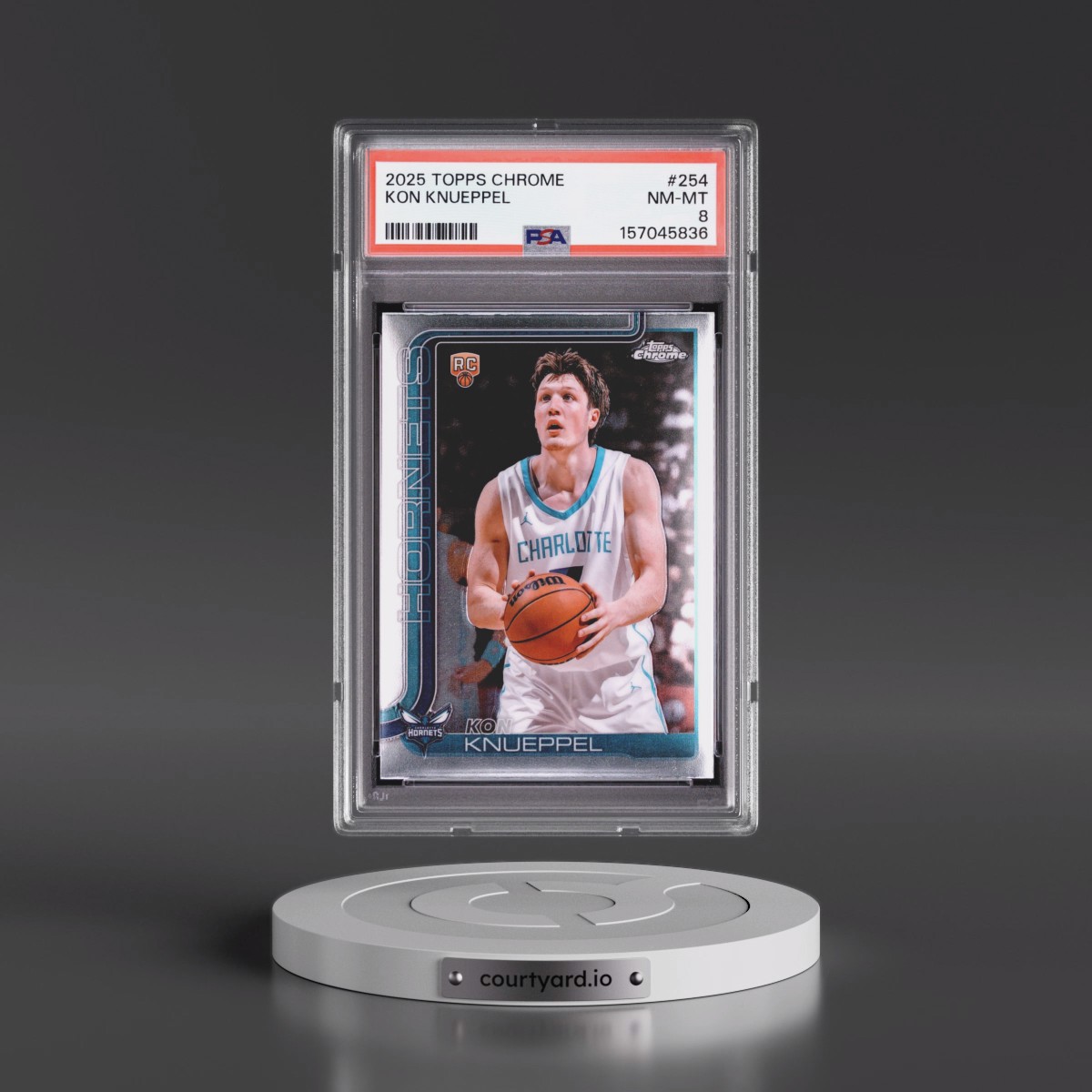 2025 Topps Chrome #254 Kon Knueppel (PSA 8 NM-MT)