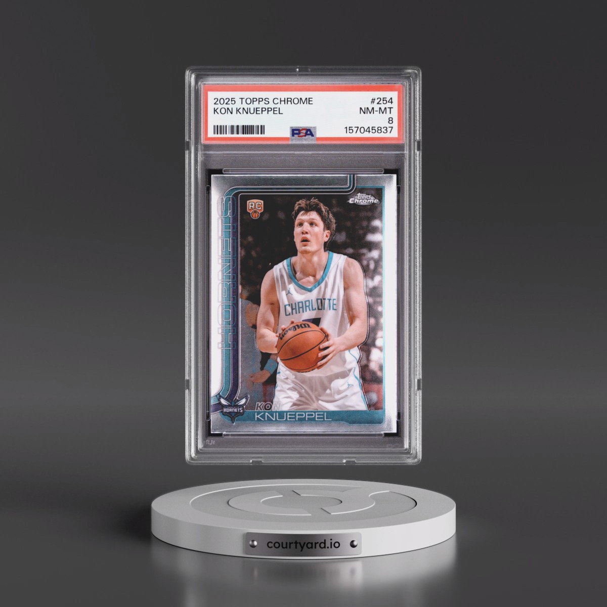 2025 Topps Chrome #254 Kon Knueppel (PSA 8 NM-MT)