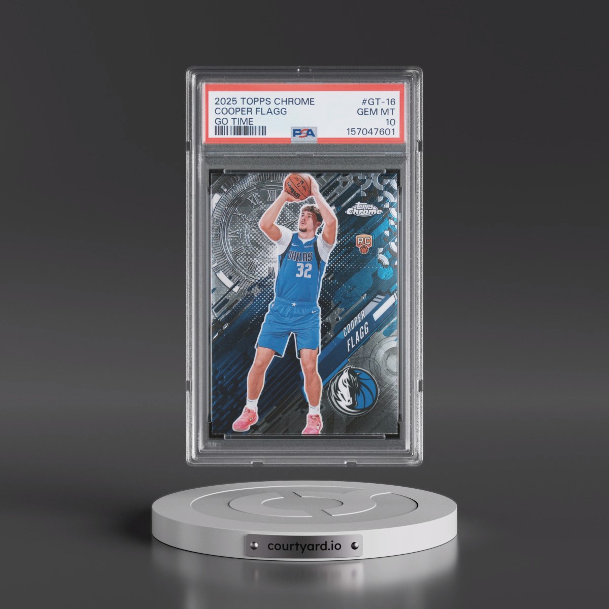 2025 Topps Chrome Go Time #GT-16 Cooper Flagg (PSA 10 GEM MINT)