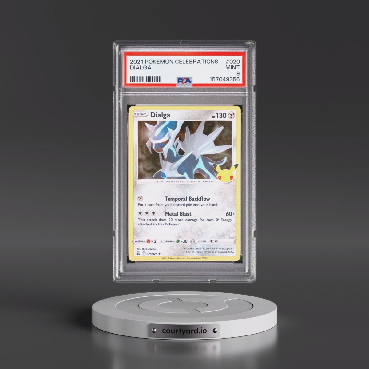 2021 Pokémon Celebrations #020 Dialga (PSA 9 MINT)