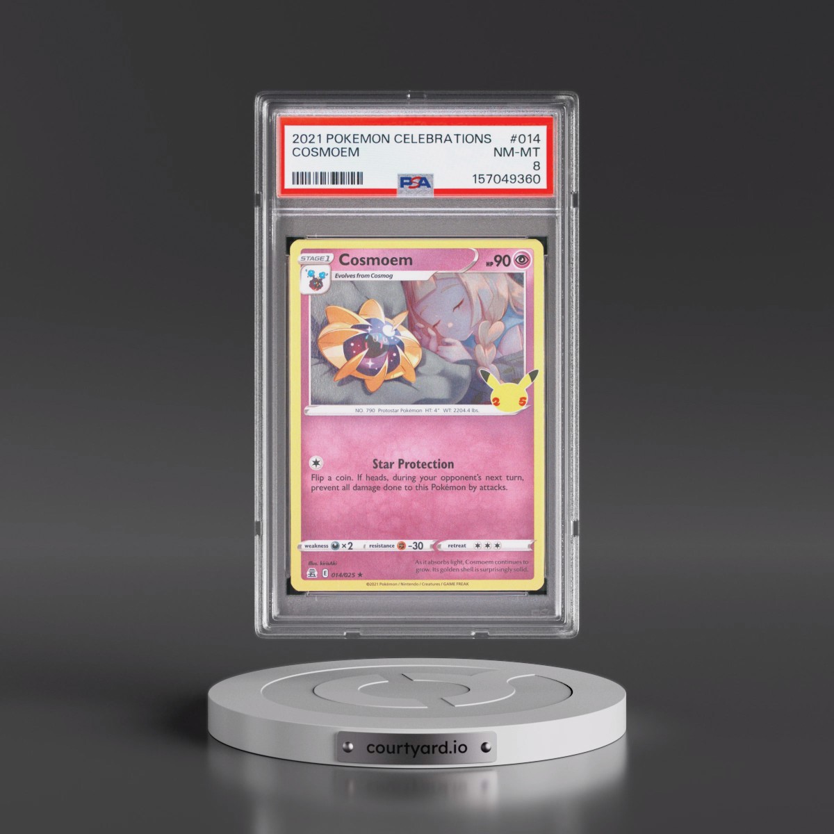 2021 Pokémon Celebrations #014 Cosmoem (PSA 8 NM-MT)