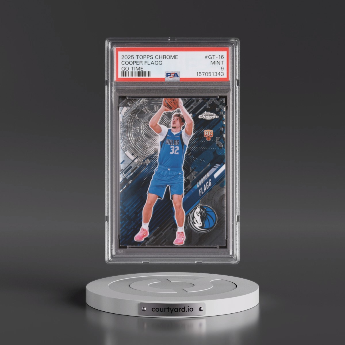 2025 Topps Chrome Go Time #GT-16 Cooper Flagg (PSA 9 MINT)
