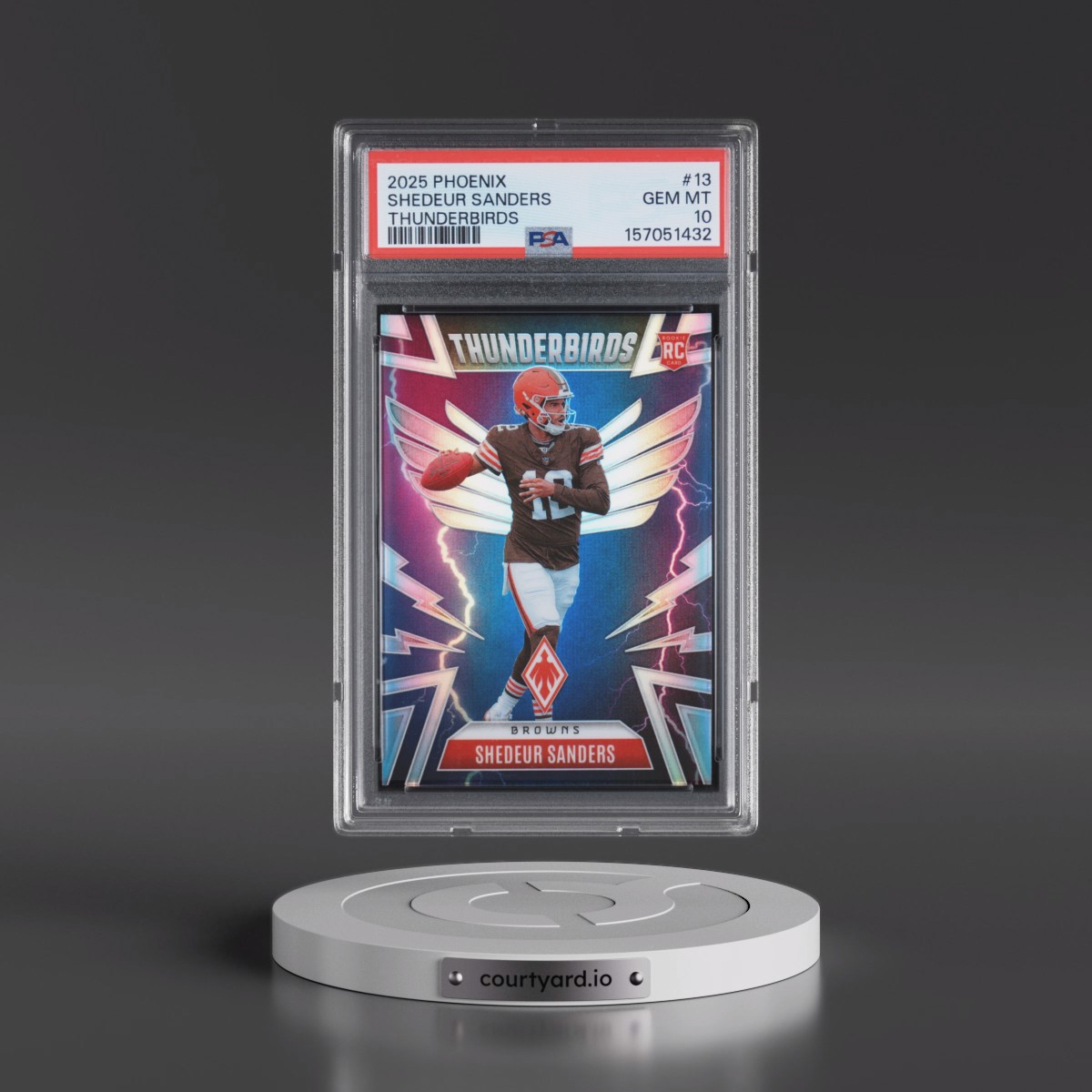 2025 Panini Phoenix Thunderbirds #13 Shedeur Sanders (PSA 10 GEM MINT)