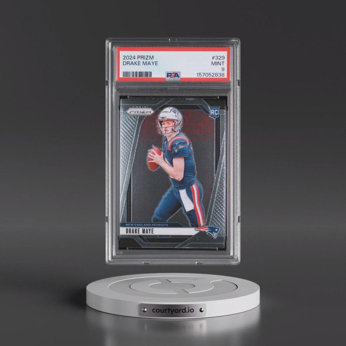 2024 Panini Prizm #329 Drake Maye (PSA 9 MINT)
