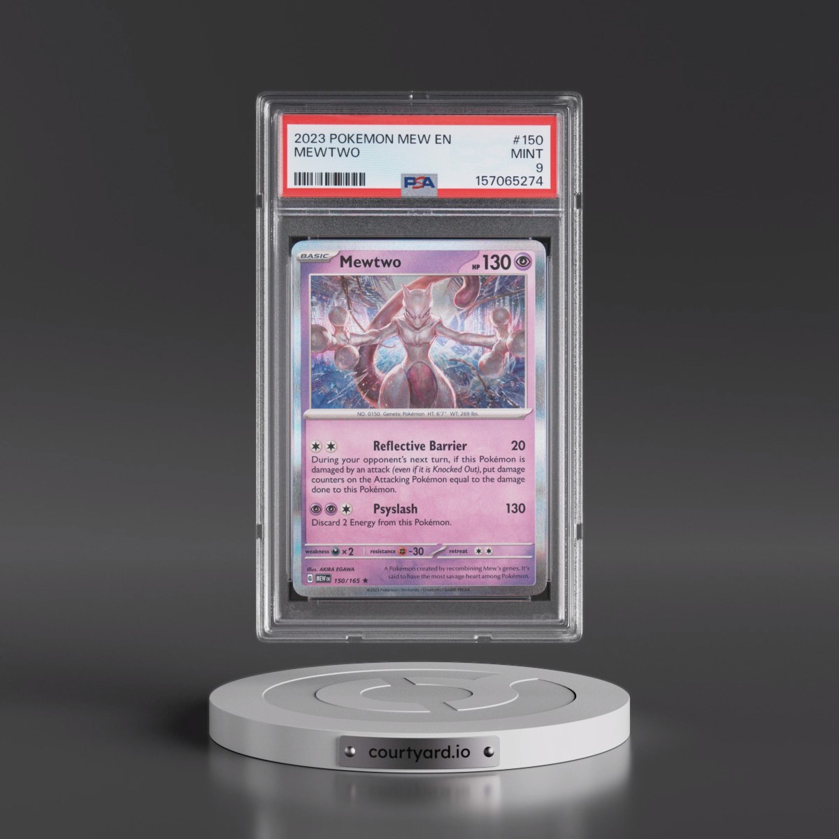 2023 Pokémon Mew EN-151 #150 Mewtwo (PSA 9 MINT)