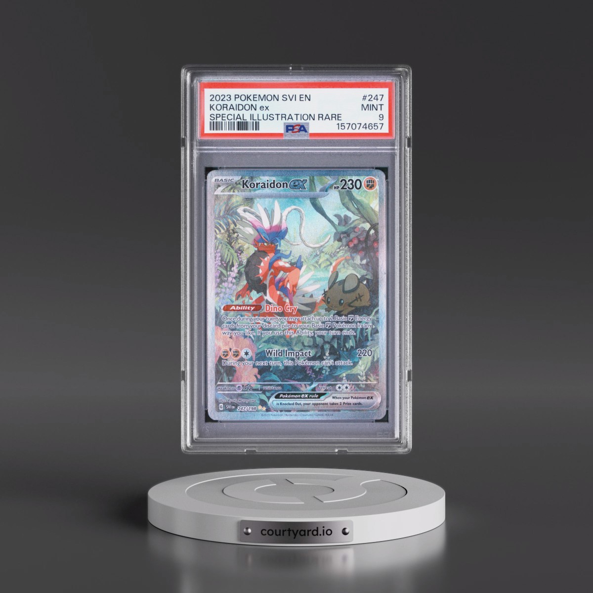 2023 Pokémon Svi EN-Scarlet & Violet #247 Koraidon EX - Holo Special Illustration Rare (PSA 9 MINT)