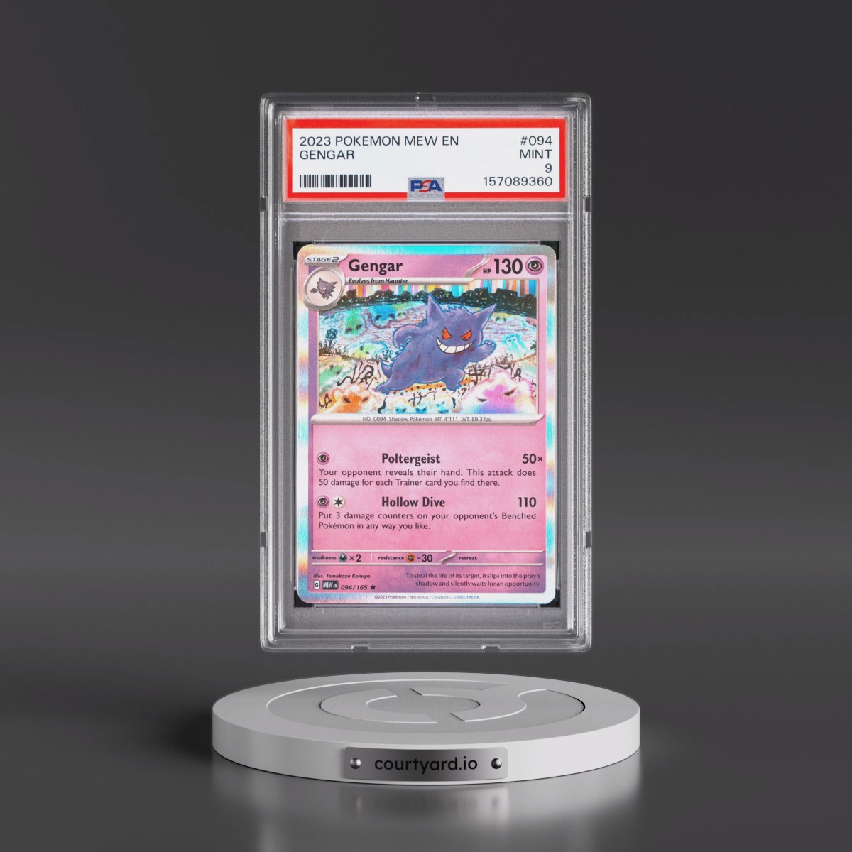 2023 Pokémon Mew EN-151 #094 Gengar (PSA 9 MINT)