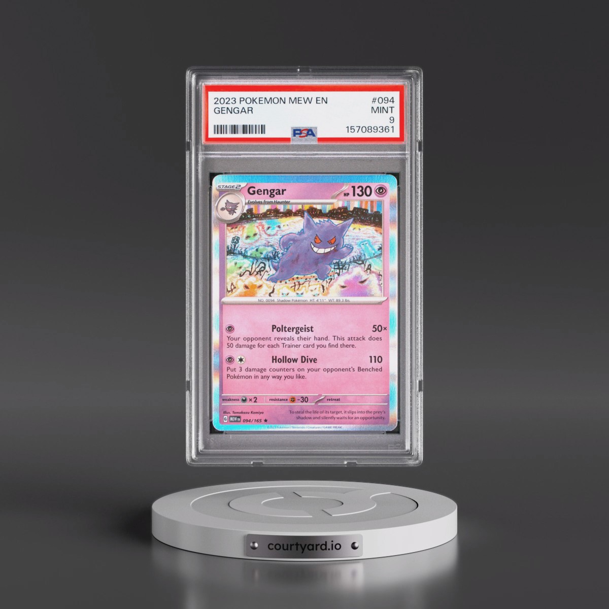 2023 Pokémon Mew EN-151 #094 Gengar (PSA 9 MINT)