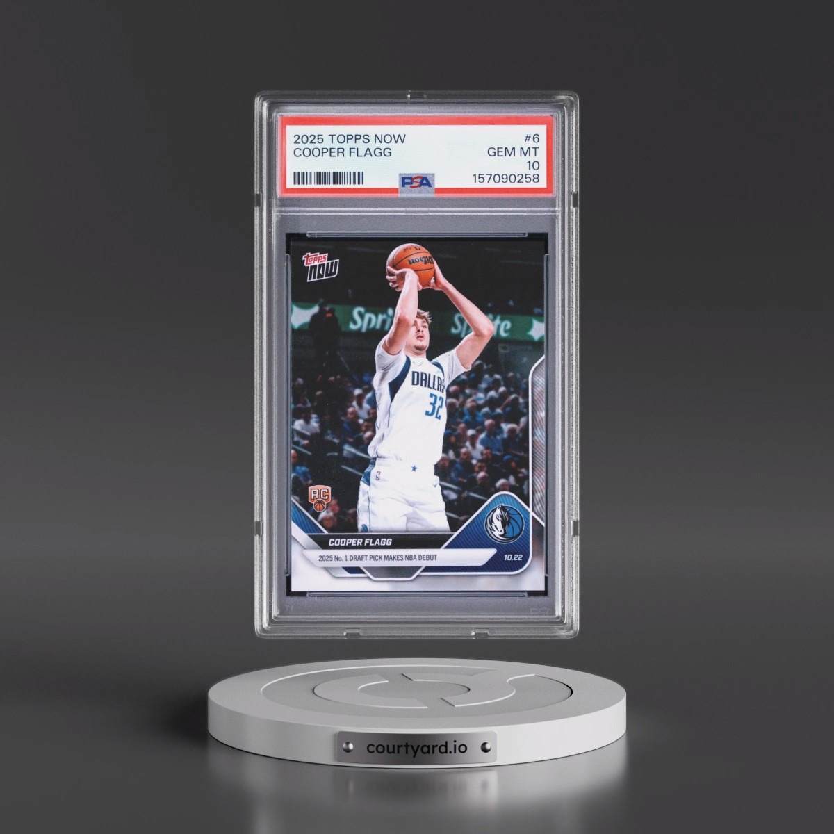 2025 Topps Now #6 Cooper Flagg (PSA 10 GEM MINT)