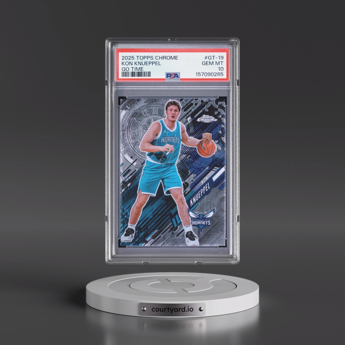 2025 Topps Chrome Go Time #GT-19 Kon Knueppel (PSA 10 GEM MINT)