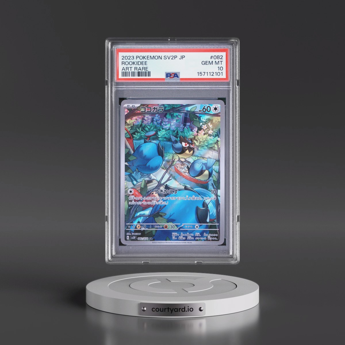 2023 Pokémon Sv2p-Snow Hazard #082 Rookidee - Art Rare (PSA 10 GEM MINT)