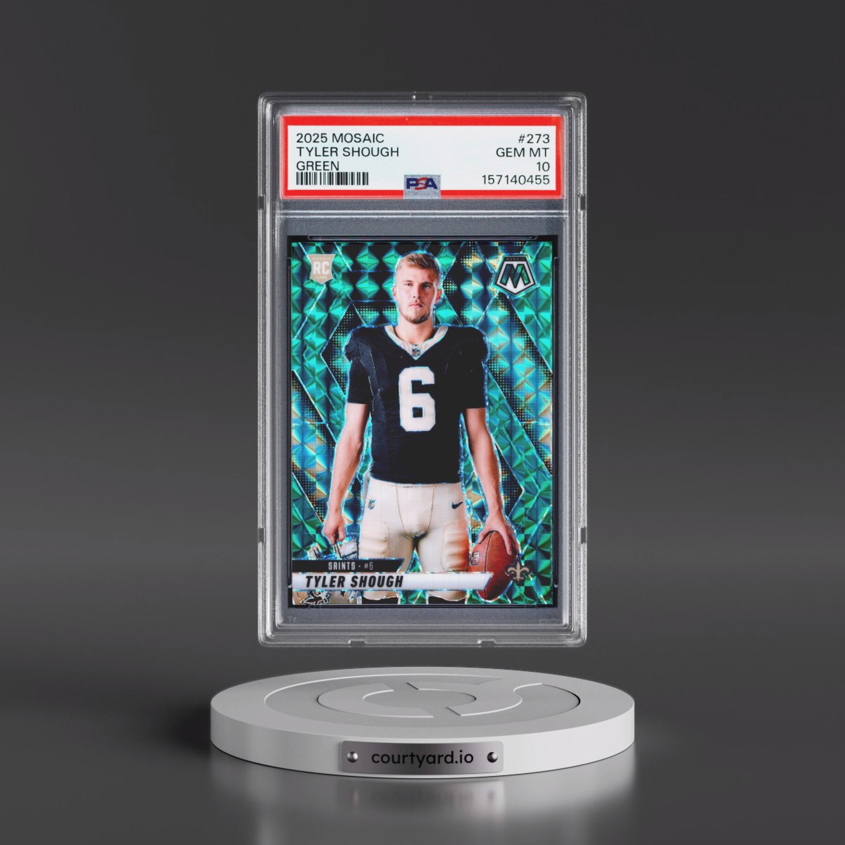 2025 Panini Mosaic Tyler Shough - Green #273 PSA 10
