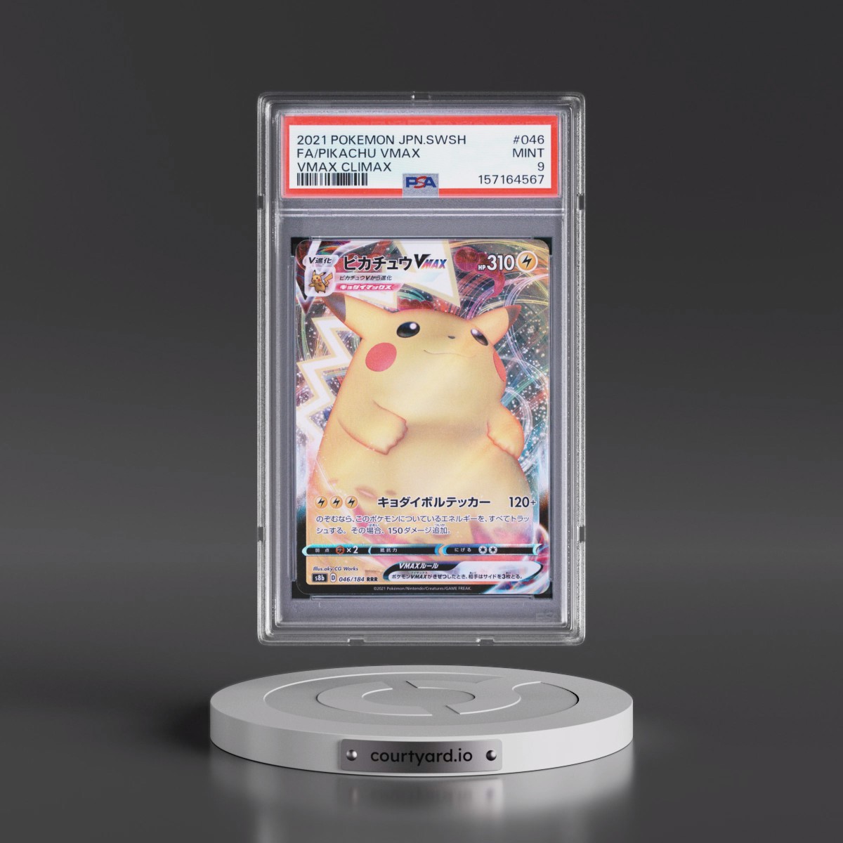 2021 Pokémon Sword & Shield Vmax Climax #046 Pikachu Vmax - Full Art (PSA 9 MINT)