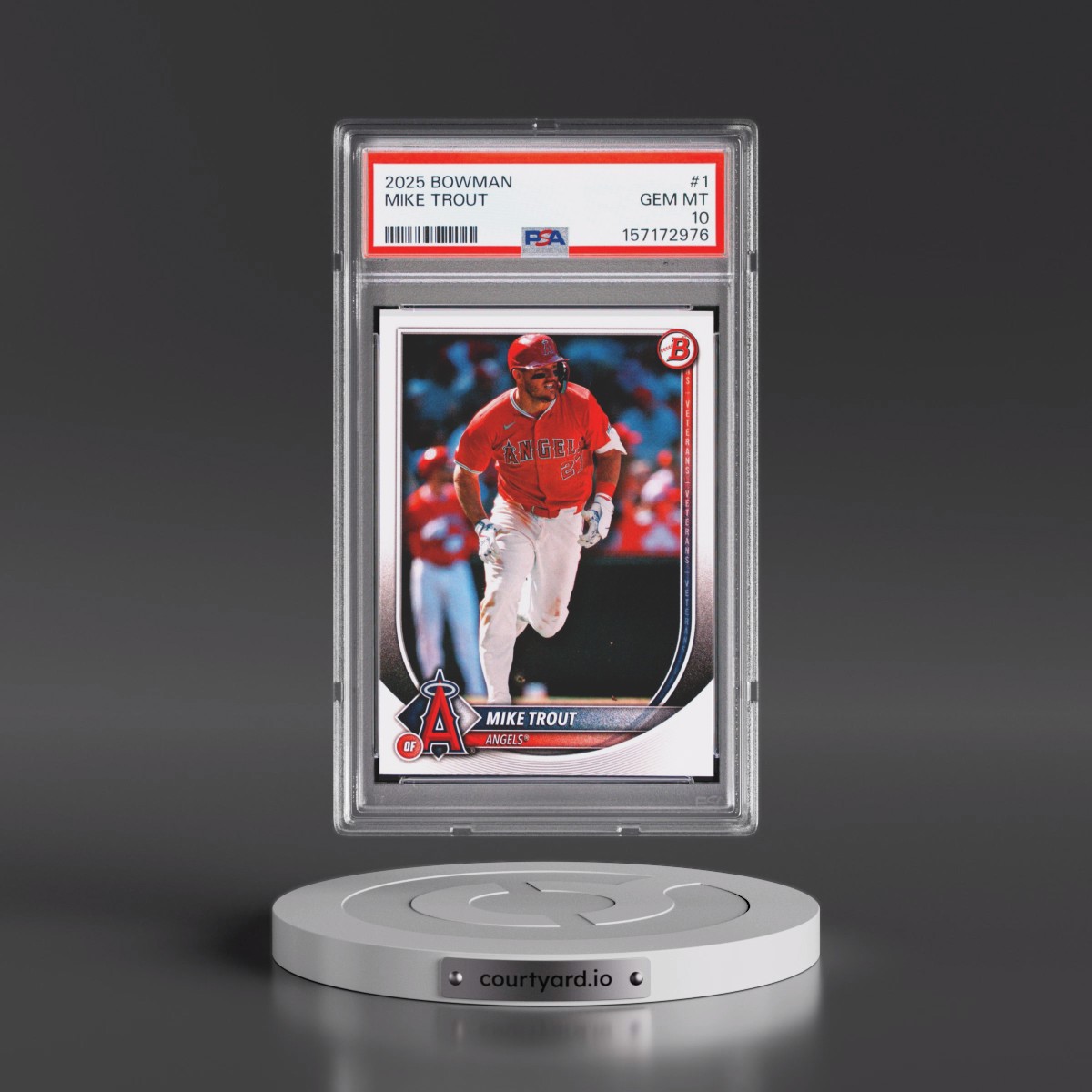 2025 Bowman #1 Mike Trout (PSA 10 GEM MINT)